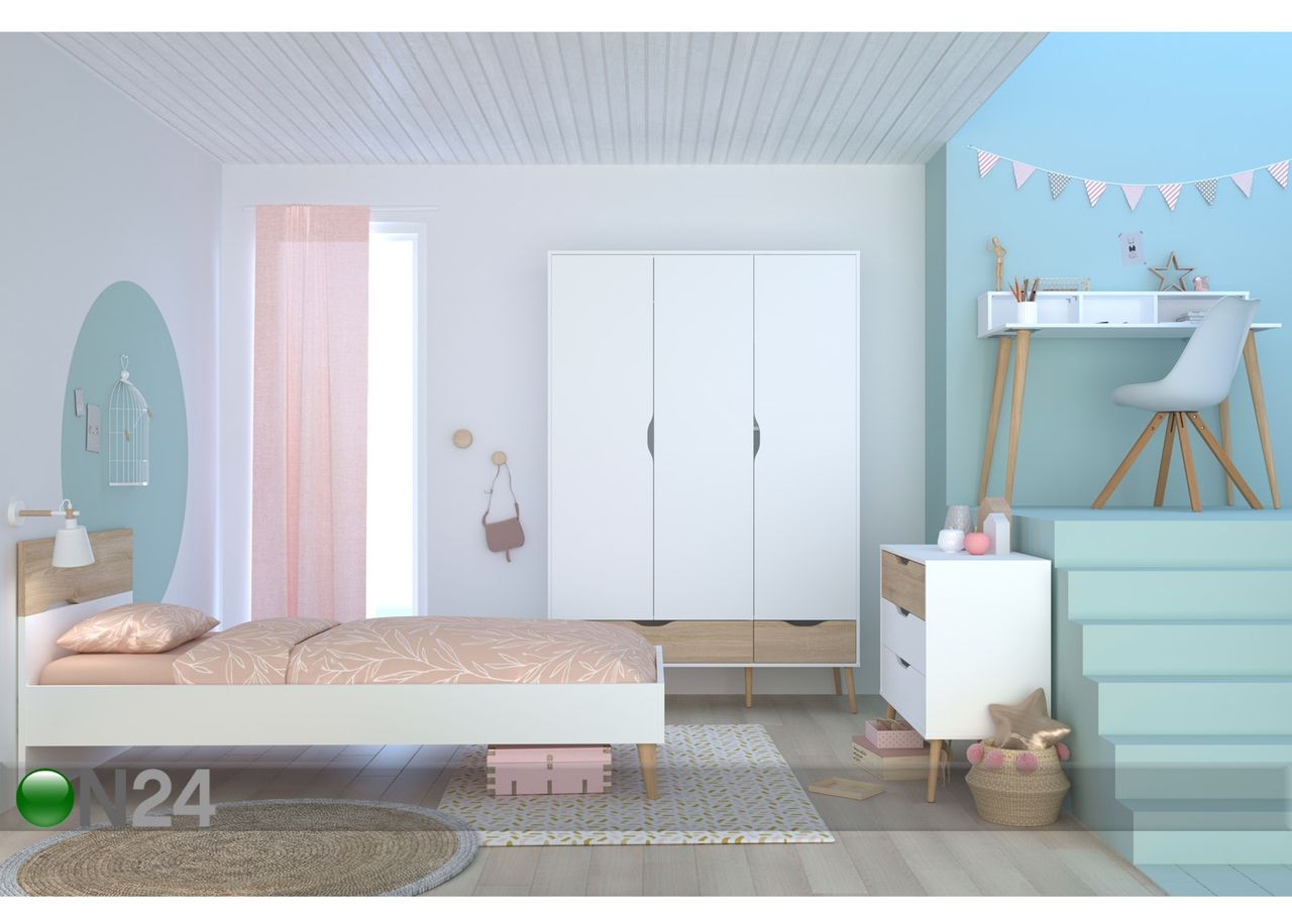 Voodi Norsk 90x200 cm suurendatud