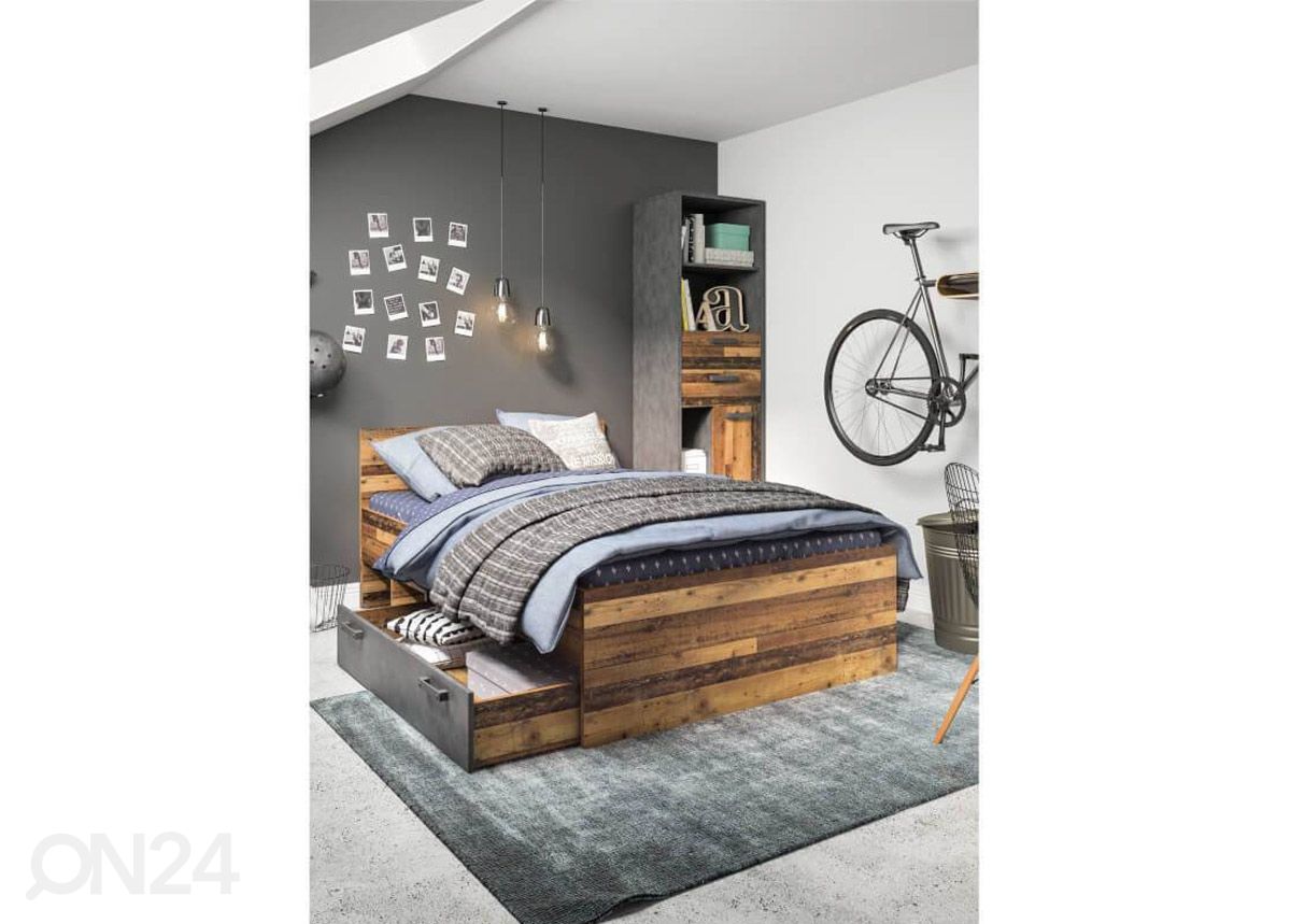 Voodi Nubi 90x200 cm suurendatud
