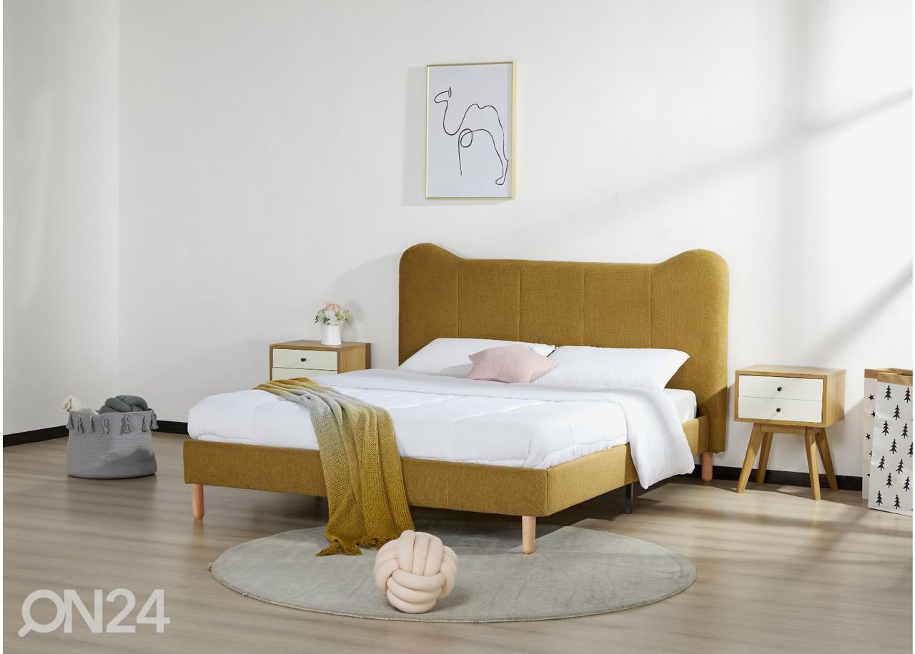 Voodi Oore 160x200 kollane suurendatud