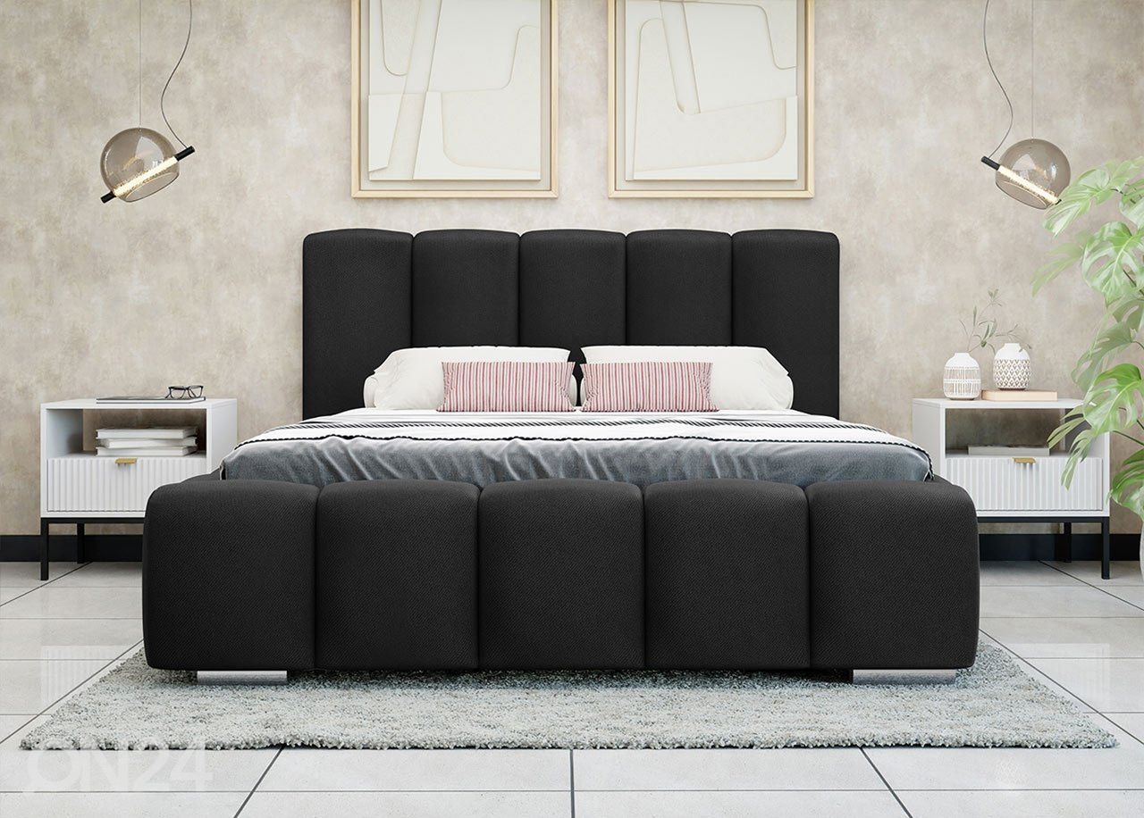 Voodi pesukastiga Wizko 160x200 cm suurendatud