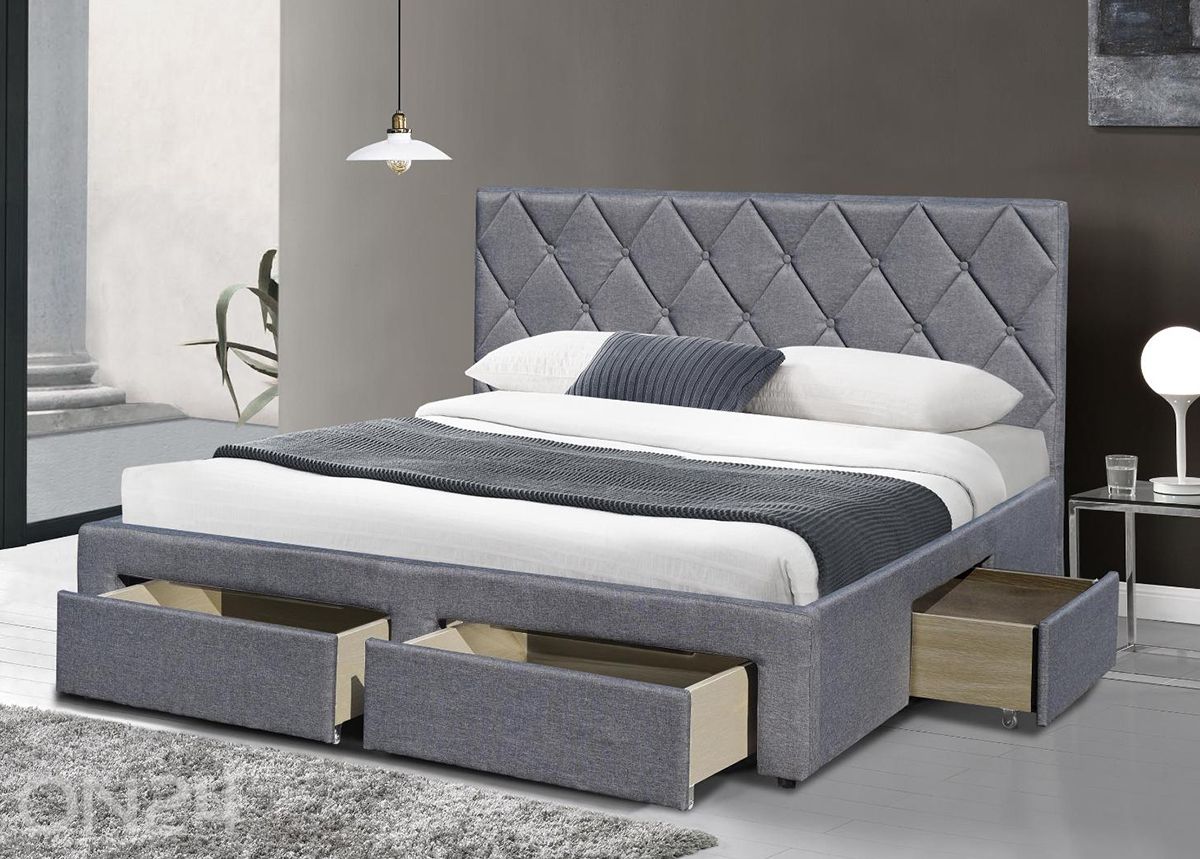 Voodi sahtlitega 160x200 cm suurendatud