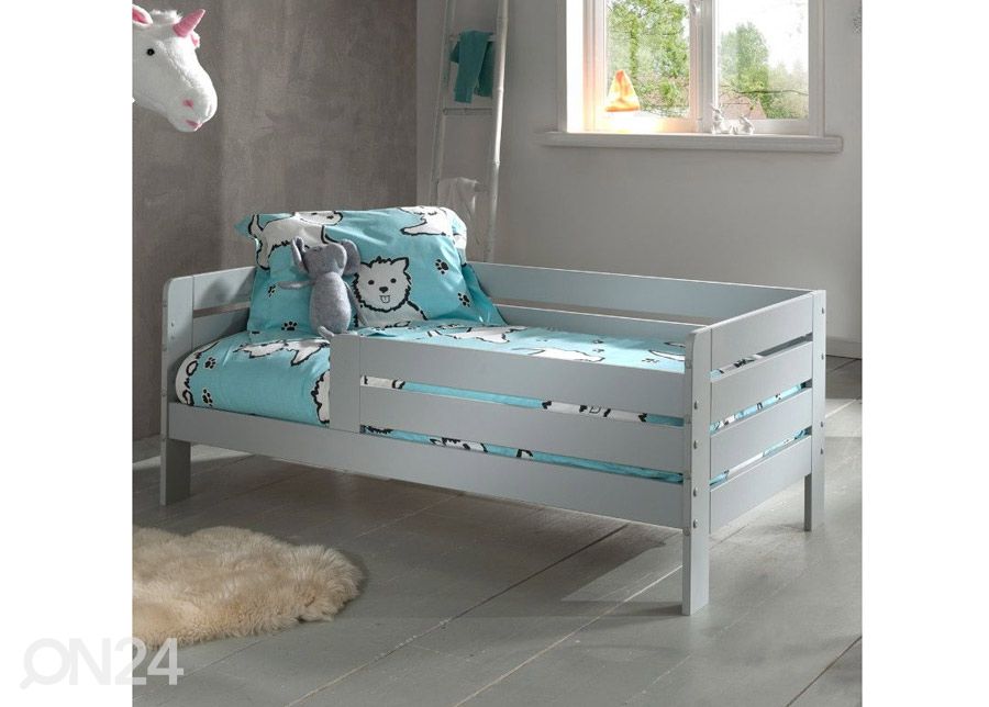 Voodi Toddler 70x140 cm, hall suurendatud