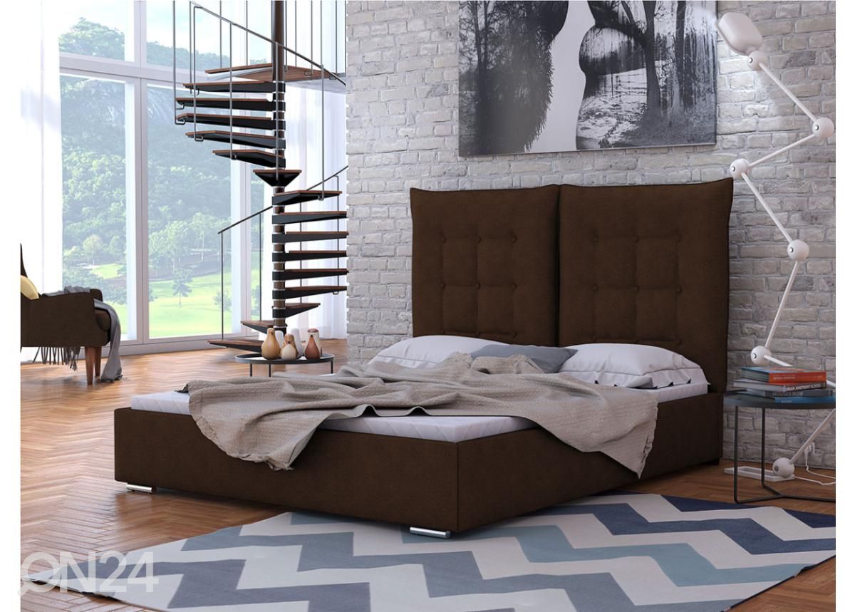 Voodi ülestõstetava voodipõhjaga 140x200 cm suurendatud