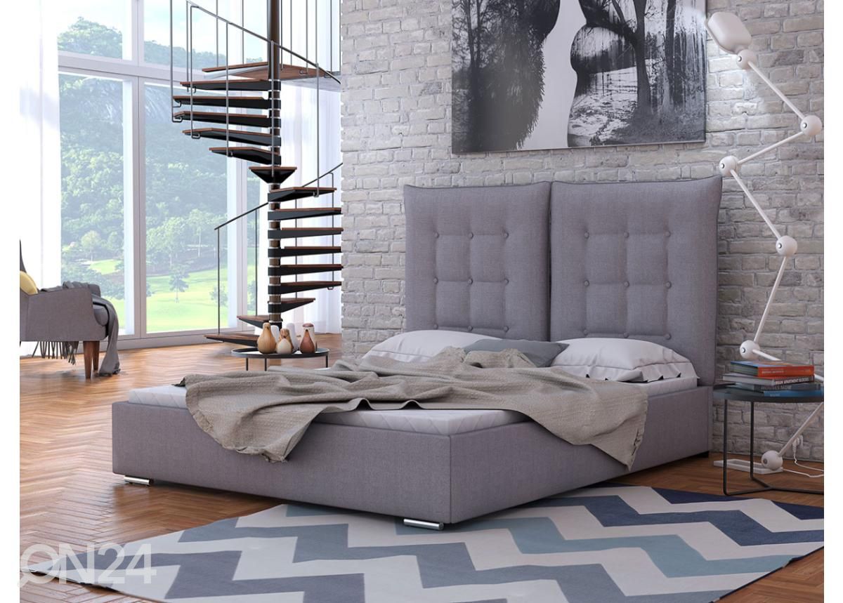 Voodi ülestõstetava voodipõhjaga 140x200 cm suurendatud