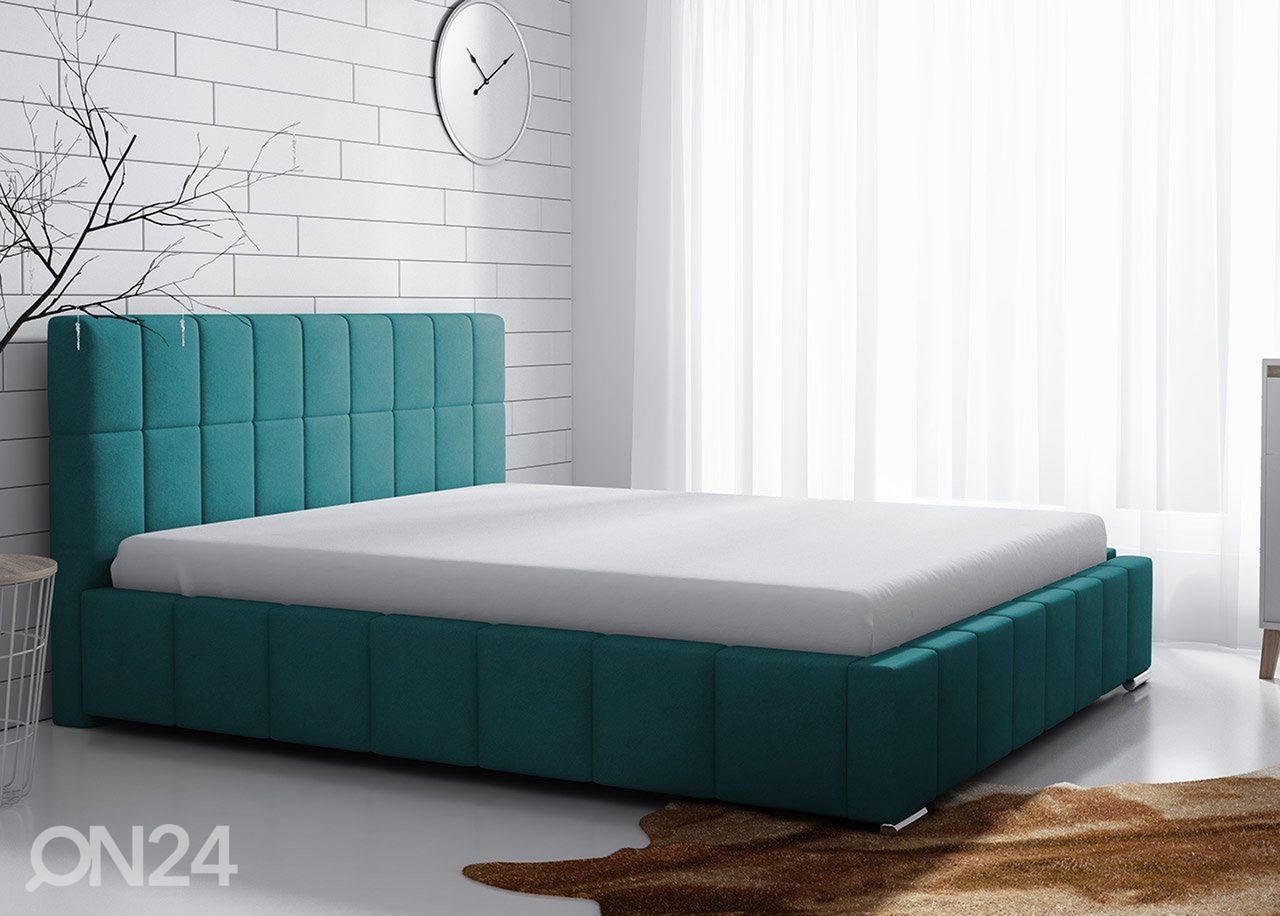 Voodi ülestõstetava voodipõhjaga 140x200 cm suurendatud