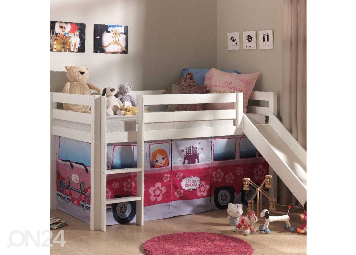 Voodikardin Pino Little Princess 90x200 cm suurendatud