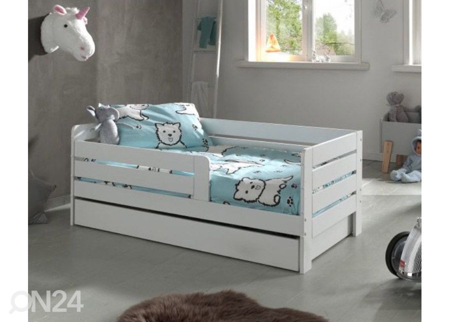 Voodikast Toddler, valge suurendatud