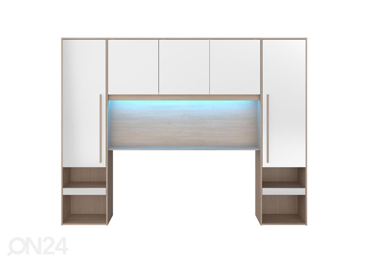 Voodipeats-kapp Bridge + LED suurendatud
