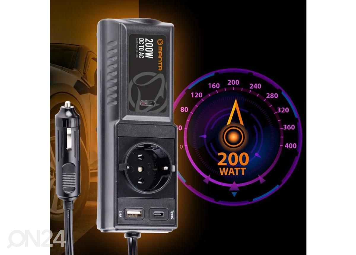 Vooluinverter 200 W Manta suurendatud