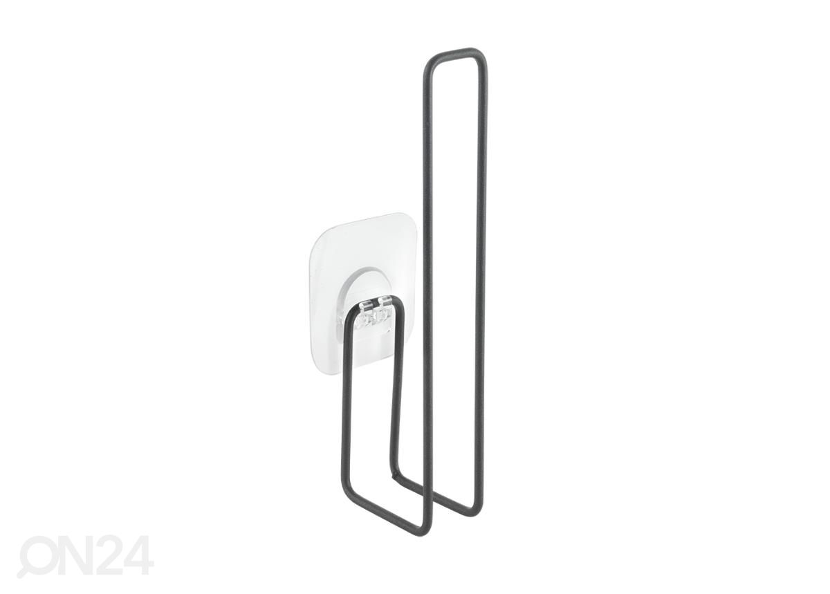 WC paberi varurulli hoidik 3x6x21 cm, must suurendatud