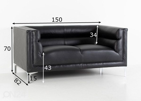 2-kohaline diivan mõõdud