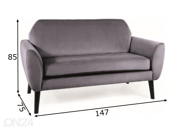2-kohaline diivan mõõdud