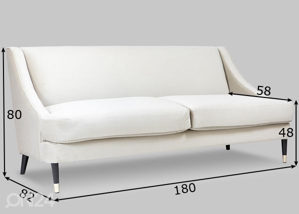 3-kohaline diivan mõõdud