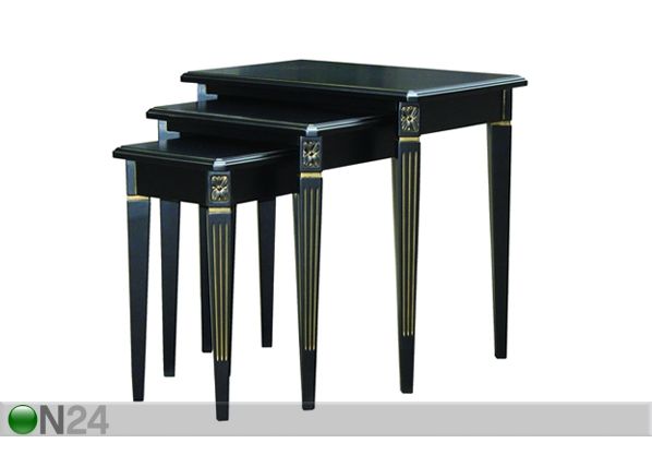 3-osaline lauakomplekt Nizza Noir