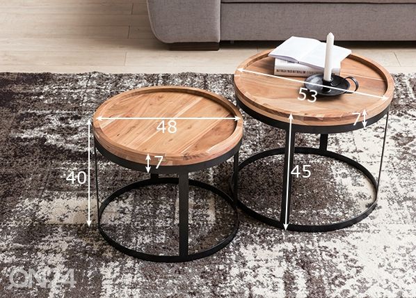 Abilauad Akola 2 tk mõõdud