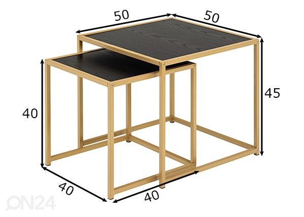 Abilauad Seaford, 2 tk mõõdud