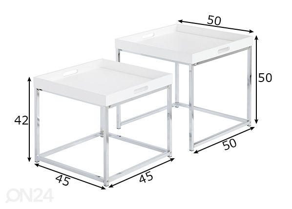 Abilauad / serveerimislauad Elements, 2 tk mõõdud