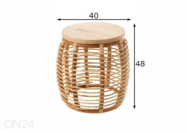 Abilaud Ana Ø 40 cm mõõdud