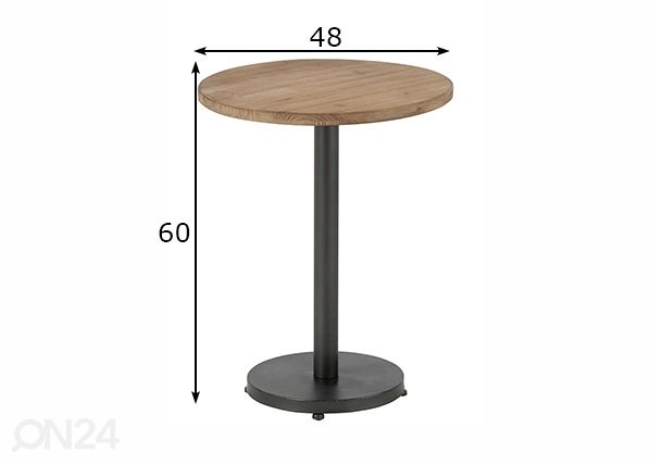 Abilaud Bar Ø 48 cm mõõdud