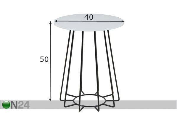 Abilaud Casia Ø 40 cm mõõdud