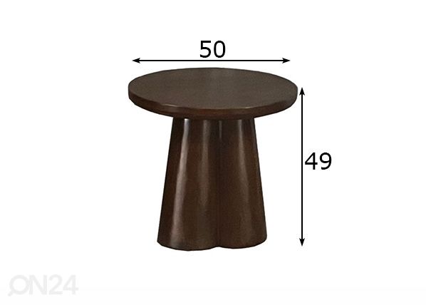 Abilaud Clubs Ø 50 cm mõõdud