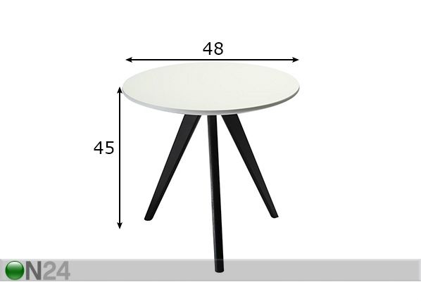 Abilaud Life Ø48xh45 cm mõõdud