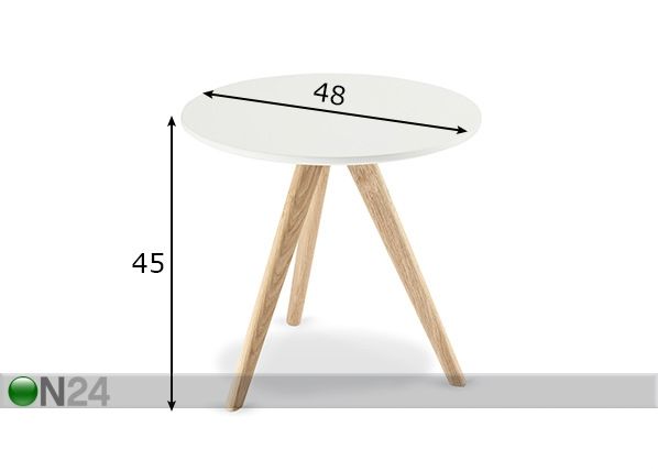 Abilaud Life Ø48xh45 cm mõõdud