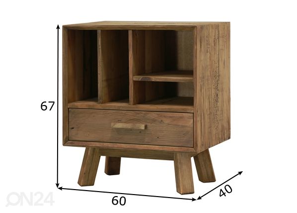 Abilaud / öökapp mõõdud