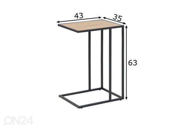 Abilaud / öölaud Spectral mõõdud
