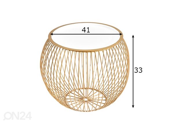 Abilaud Storage Ø 41 x h 33 cm mõõdud