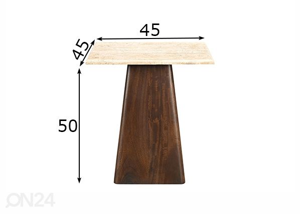 Abilaud Valentino 45x45 cm mõõdud