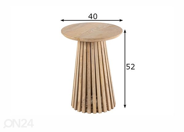 Abilaud Vincent Ø 40 cm mõõdud