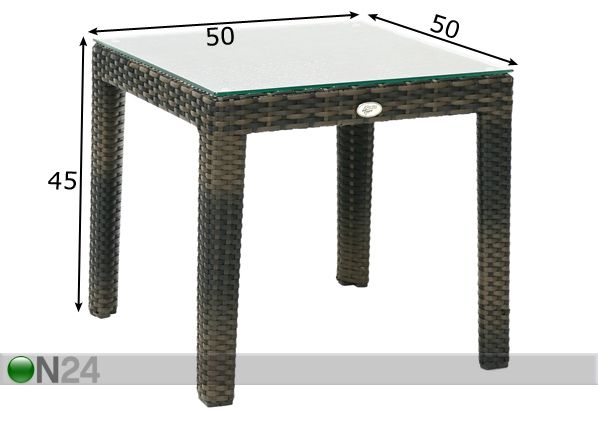 Abilaud Wicker mõõdud