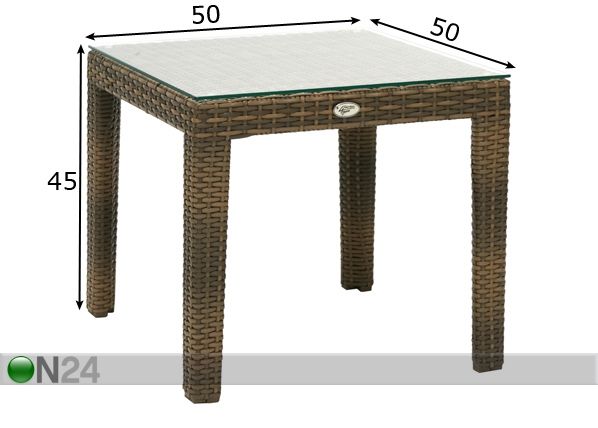 Abilaud Wicker mõõdud