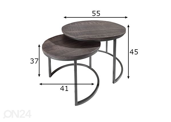 Abilaudade komplekt Elements mõõdud