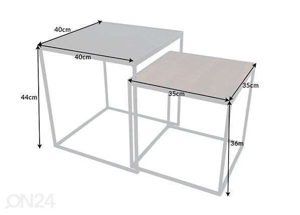 Abilaudade komplekt Fire & Earth, 2 tk mõõdud