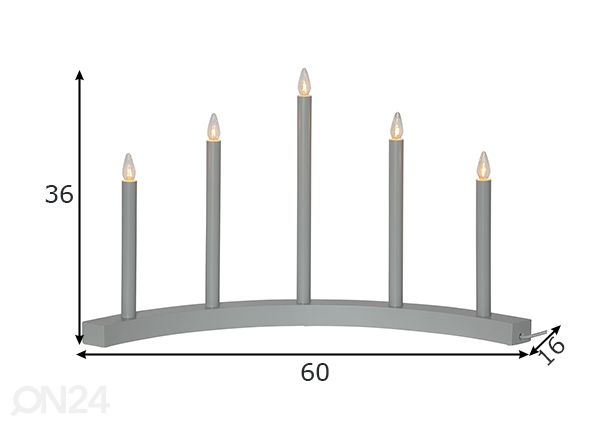 Advendiküünal Accent, hall mõõdud