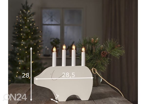 Advendiküünal Gry, valge mõõdud