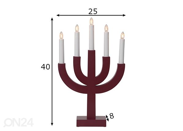 Advendiküünal Selma, punane mõõdud