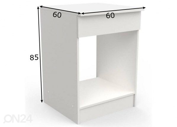 Ahjukapp Nova 60 cm mõõdud