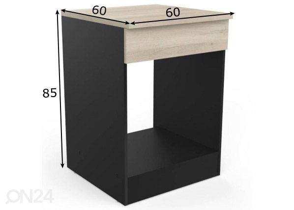 Ahjukapp Origan 60 cm mõõdud