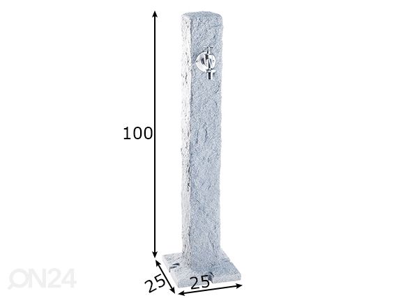Aiakraan Light Granite mõõdud