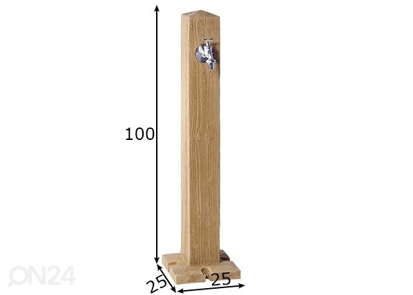 Aiakraan Wood Lightwood mõõdud
