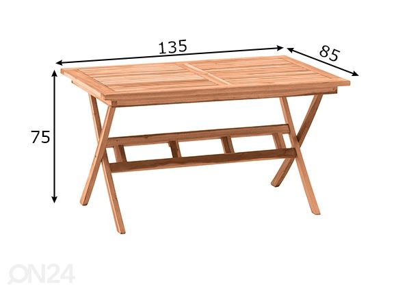Aialaud 135x85 cm mõõdud