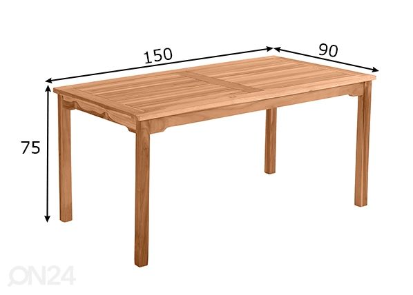 Aialaud 150x90 cm mõõdud