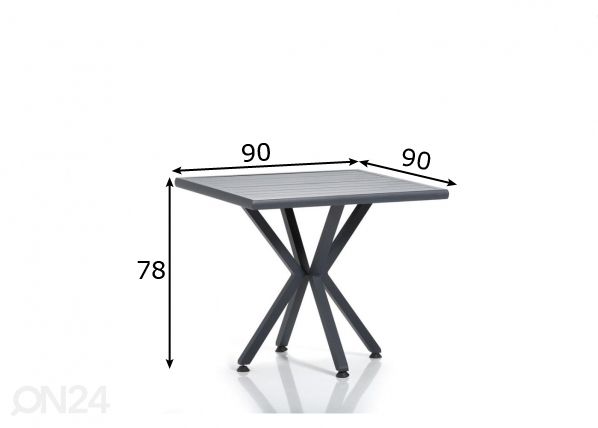Aialaud 90x90 cm mõõdud