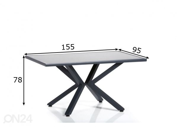 Aialaud 95x155 cm mõõdud