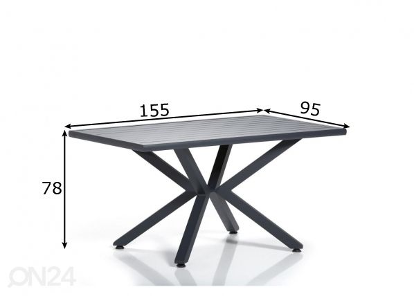 Aialaud 95x155 cm mõõdud