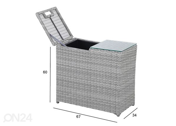 Aialaud Ascot 34x67 cm mõõdud