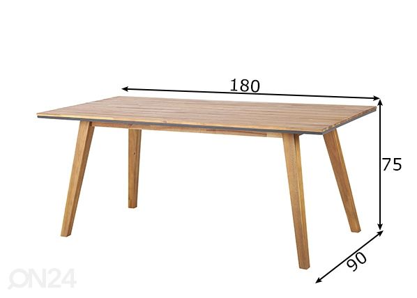 Aialaud Bali 180x90 cm mõõdud